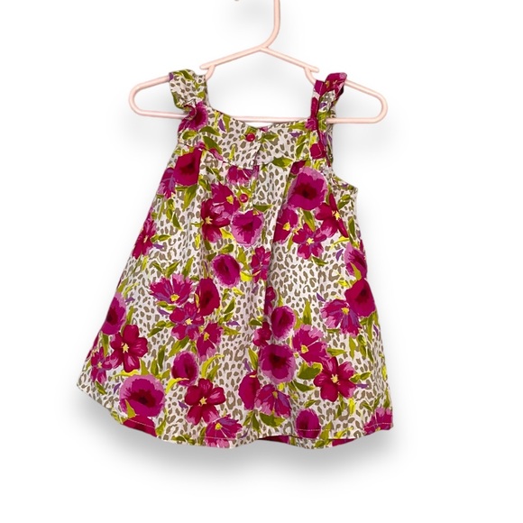 (3 for$19) Floral Leopard Print Dress with 3D Flowers Size 12-18 Months - Picture 7 of 9